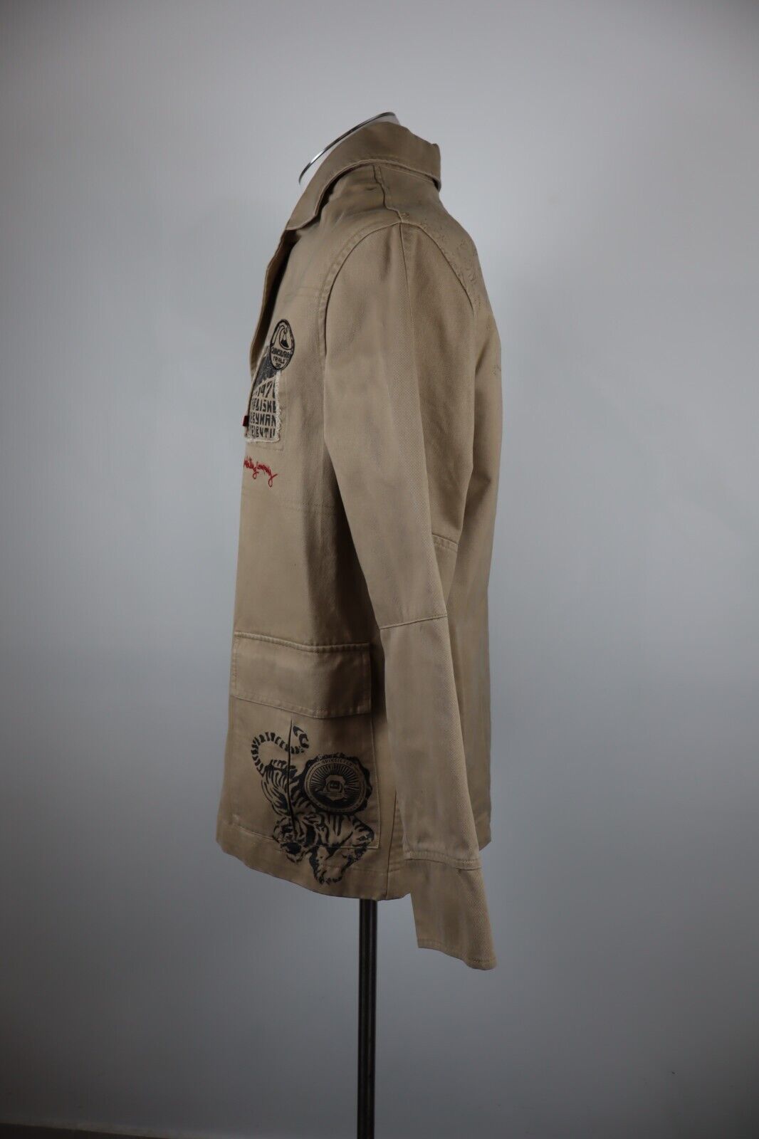 QUIKSILVER GIUBBINO GIACCA COTONE LEGGERO UOMO Tg. S MAN CASUAL JACKET VINTAGE