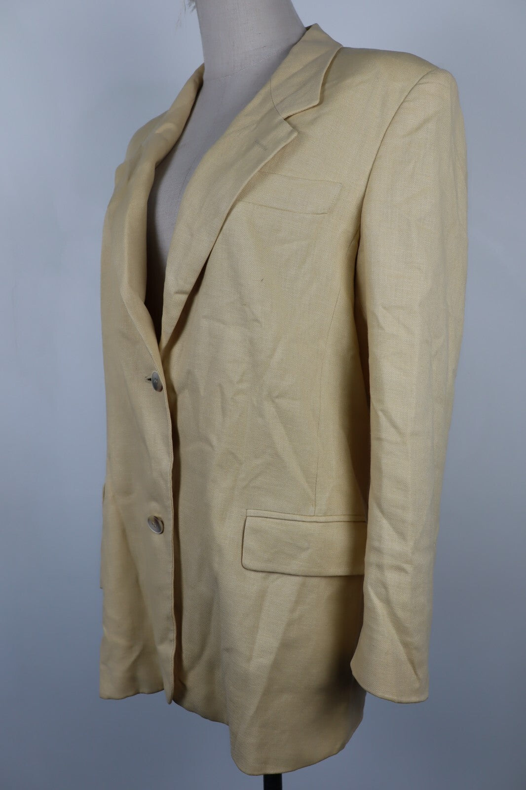 MAX MARA GIACCA BLAZER DONNA Tg 42 WOMAN VINTAGE JACKET LINO LINEN