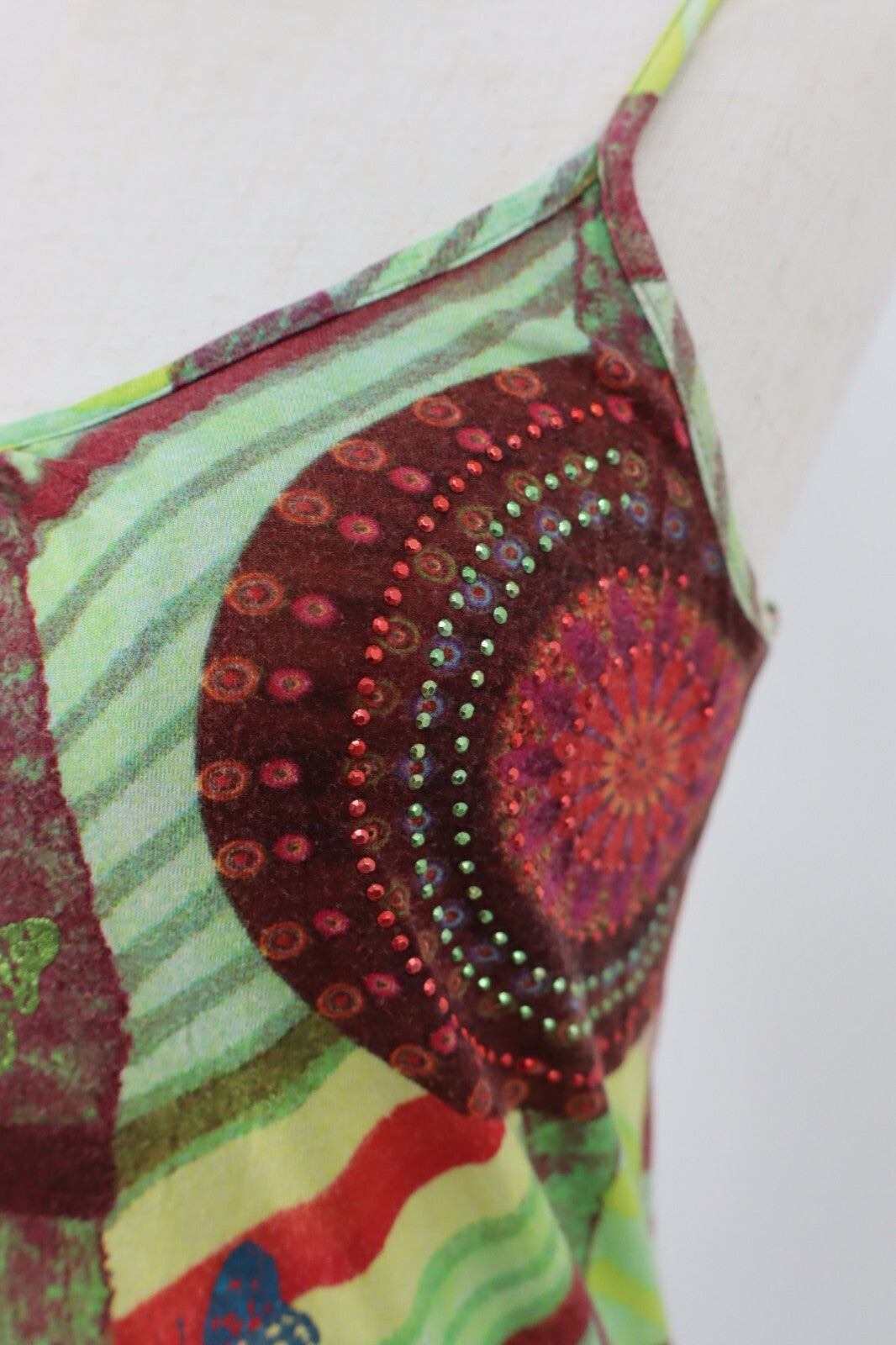 DESIGUAL MAGLIA DONNA TG. S WOMAN T-SHIRT CASUAL VINTAGE TOP REGOLABILE