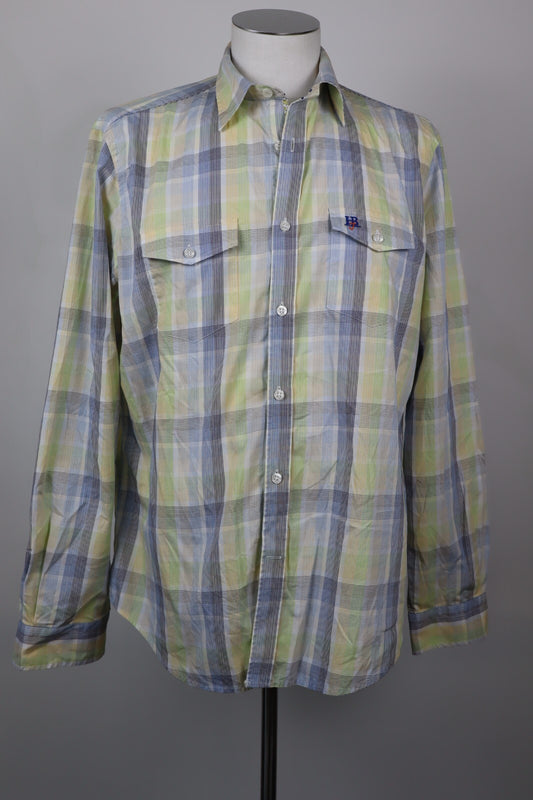 HARMONT & BLAINE JEANS CAMICIA UOMO Tg XL MAN SHIRT VINTAGE SPORT CASUAL