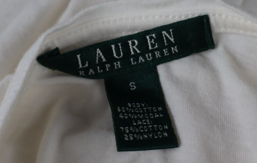 RALPH LAUREN MAGLIA DONNA COTONE TG. S WOMAN COTTON T-SHIRT CASUAL VINTAGE