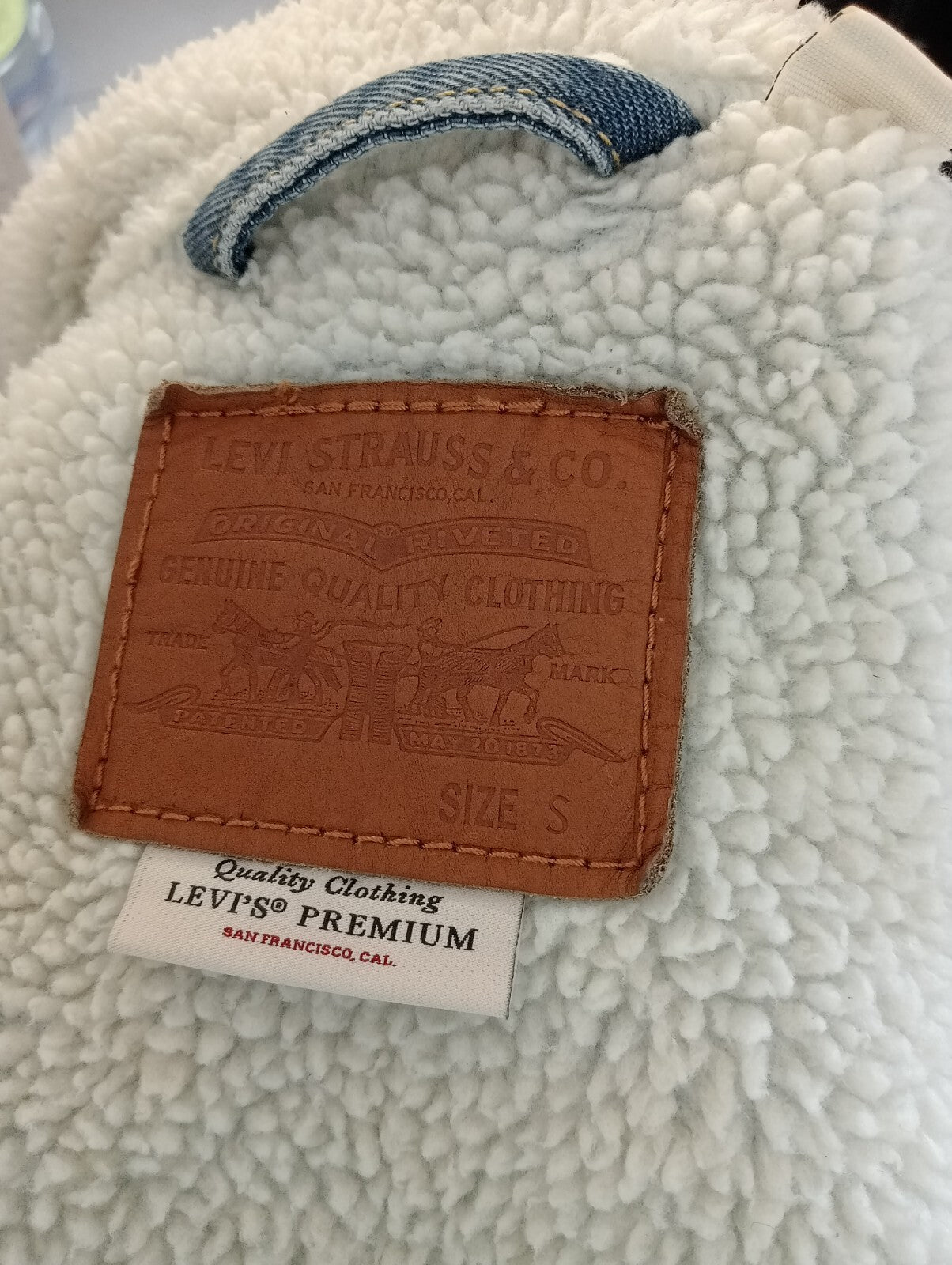 LEVI'S BIG E GIACCA GIUBBINO JEANS IMBOTTITO DENIM UOMO S CASUAL VINTAGE JACKET