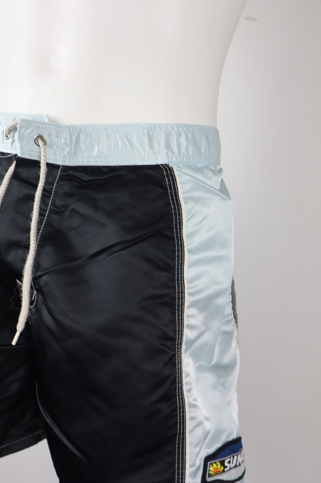 SUNDEK COSTUME PANTALONCINO MARE UOMO TG 32 MEN SWIMSUIT VINTAGE CASUAL LOGO