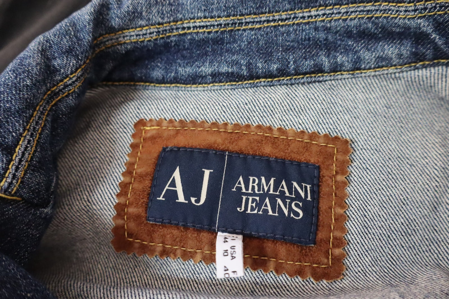 AJ ARMANI JEANS GIUBBINO DENIM DONNA 44 WOMAN CASUAL VINTAGE JACKET INDIGO N003