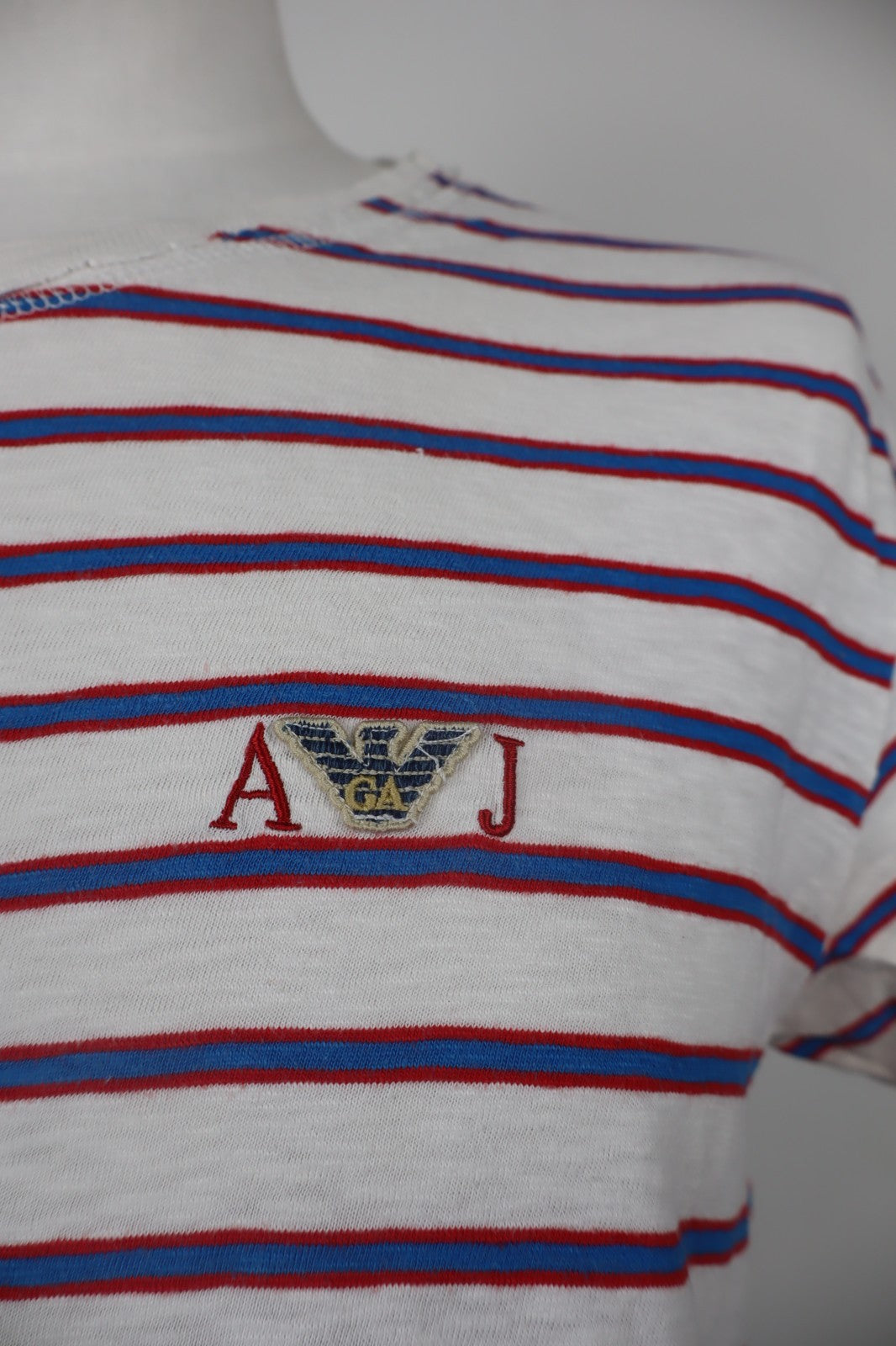 AJ ARMANI JEANS MAGLIA COTONE UOMO TG. L SLIM MAN COTTON SHIRT CASUAL VINTAGE