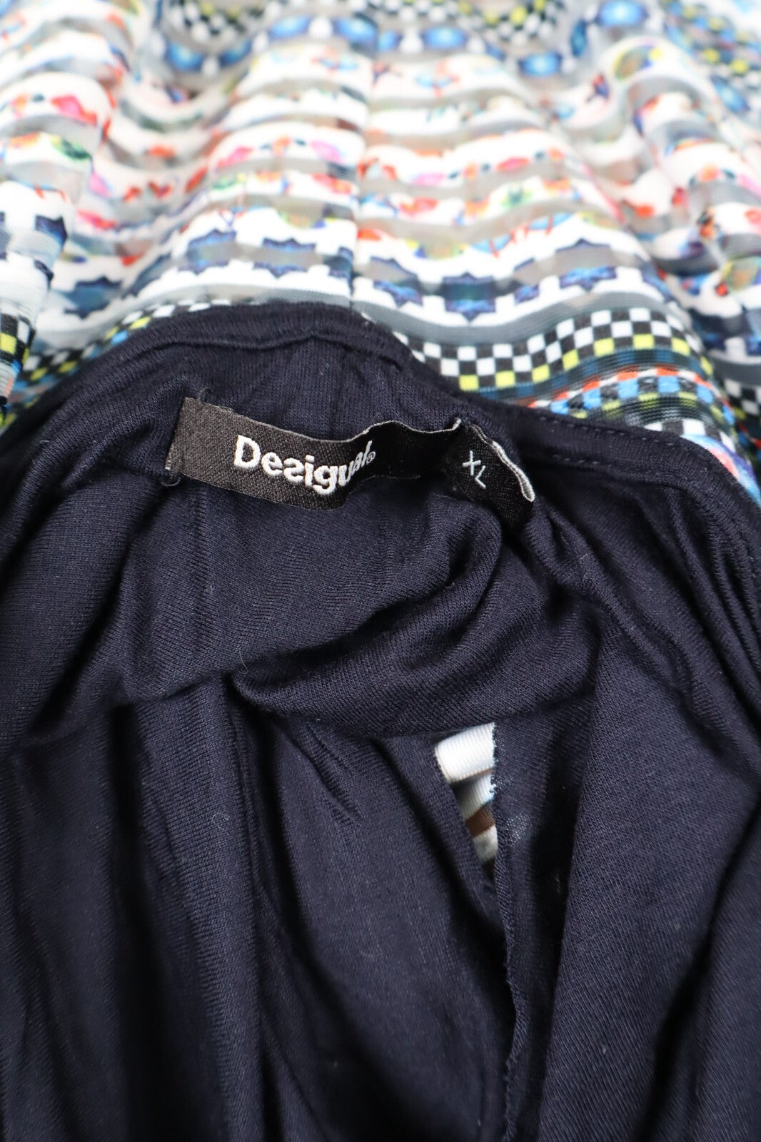 DESIGUAL VESTITO DONNA TG. XS WOMAN CASUAL VINTAGE DRESS ITALIA