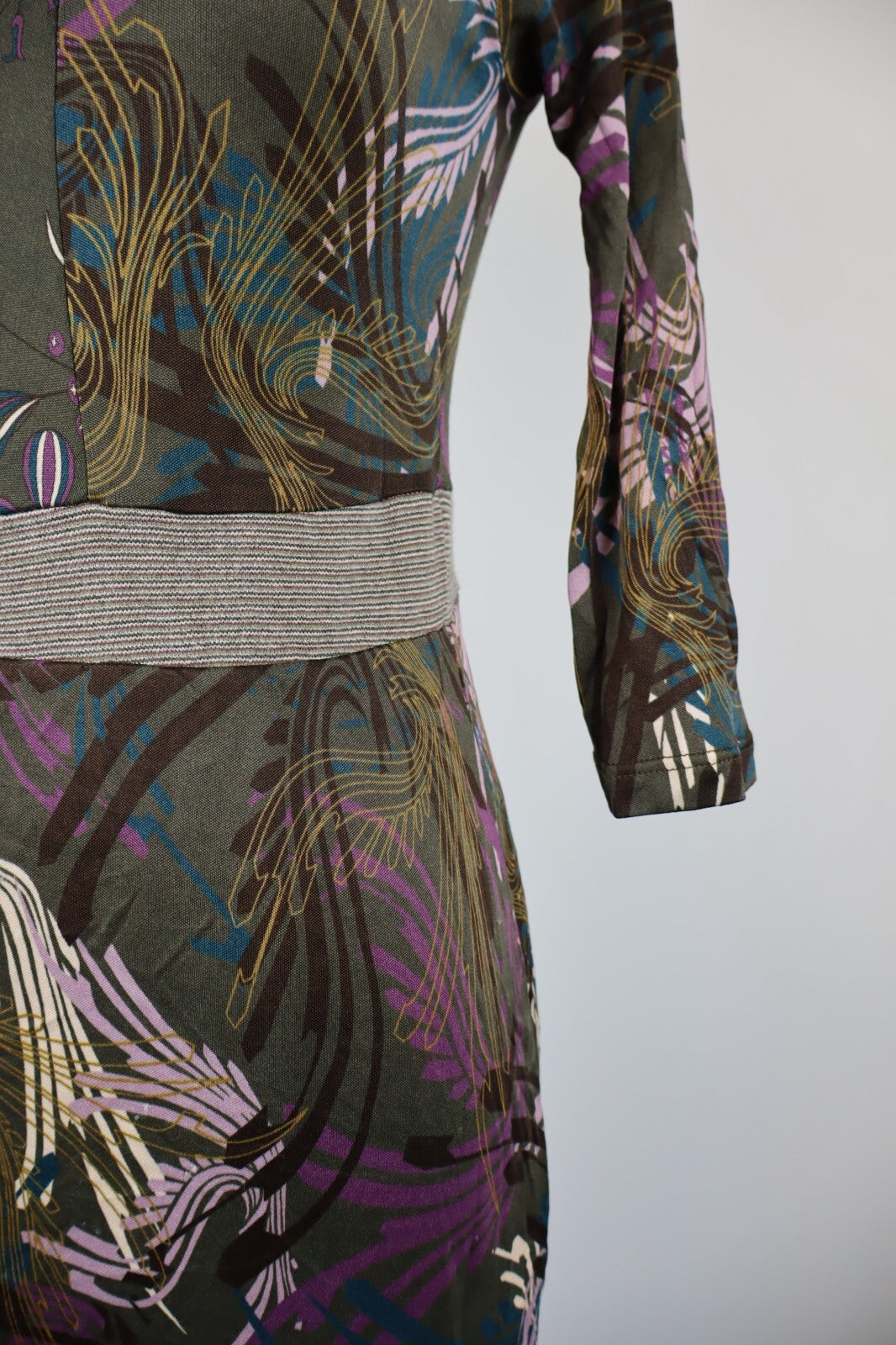 BLU BYBLOS VESTITO DONNA TG. 42 WOMAN CASUAL VINTAGE DRESS ABITO