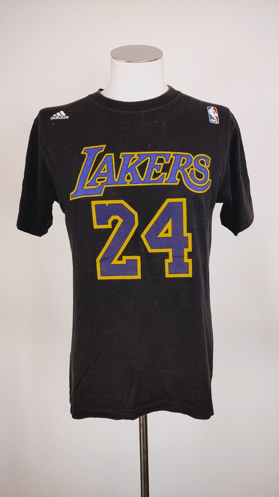 ADIDAS LAKERS MAGLIA UOMO TG. M MAN T-SHIRT VINTAGE CASUAL BASKET 24 BRYANT