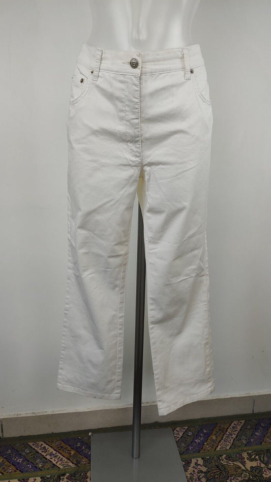 ROCCOBAROCCO PANTALONE CASUAL DONNA TG. 48 WOMAN VINTAGE PANTS COTONE