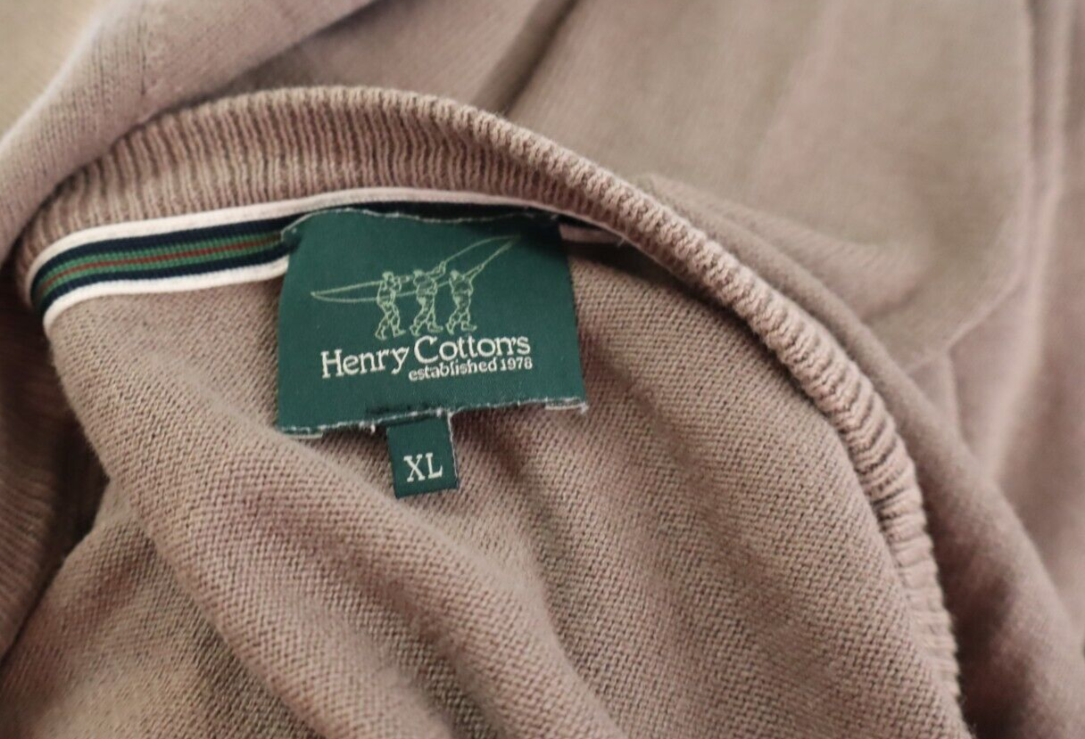 HENRY COTTON'S MAGLIONE VINTAGE UOMO Tg. XL MAN SWEATER CASUAL COTONE COTTON
