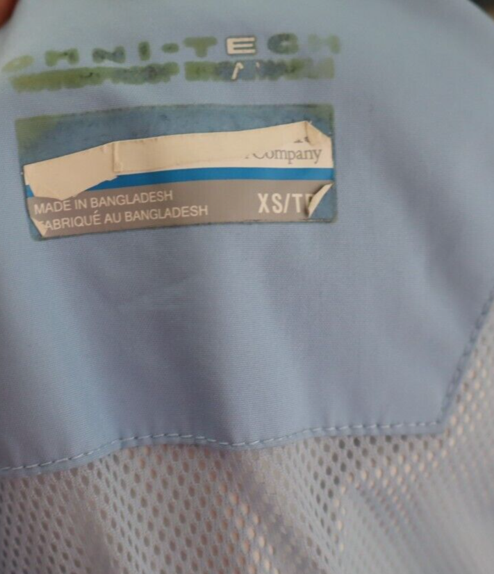 COLUMBIA FELPA CON ZIP GIACCA DONNA Tg XS WOMAN CASUAL VINTAGE SPORT JACKET