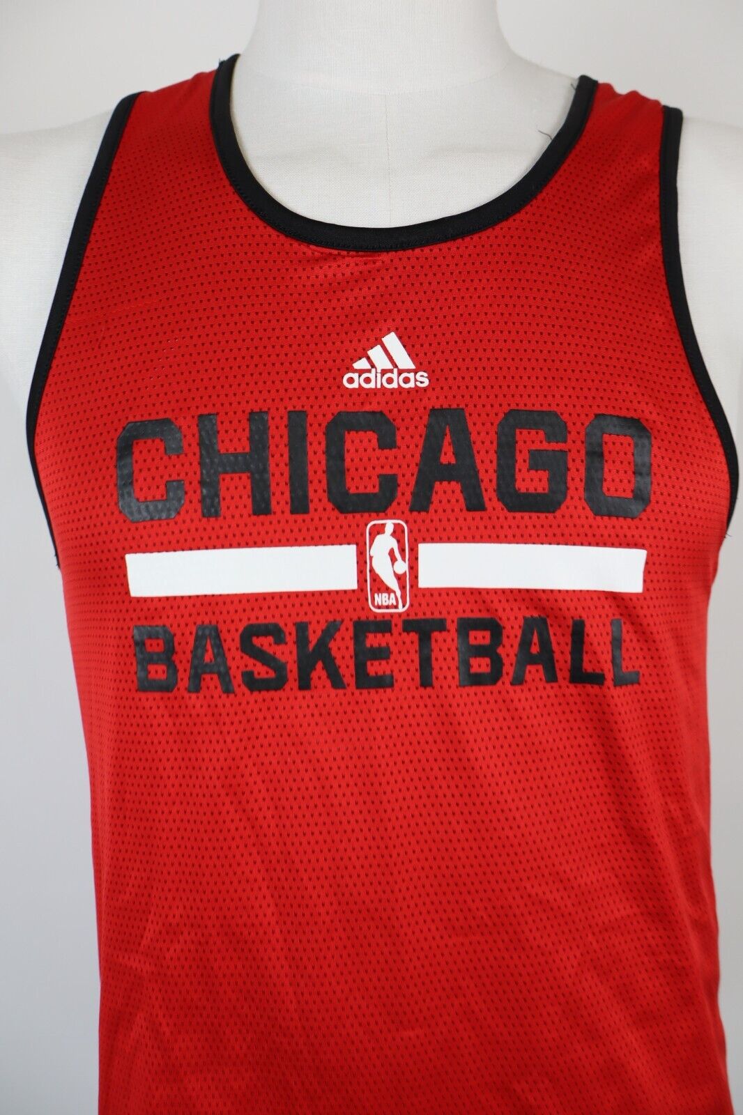 ADIDAS CHICAGO BULLS CANOTTA BASKET DOUBLEFACE T-SHIRT UOMO TG M SPORT  CASUAL