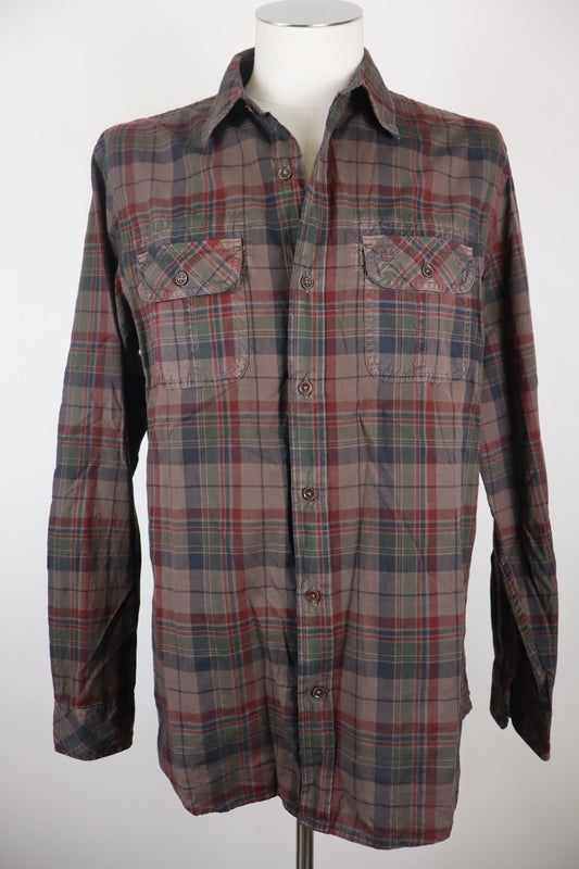 TIMBERLAND CAMICIA UOMO TG. M SLIM FIT MAN CASUAL VINTAGE SHIRT COTONE COTTON