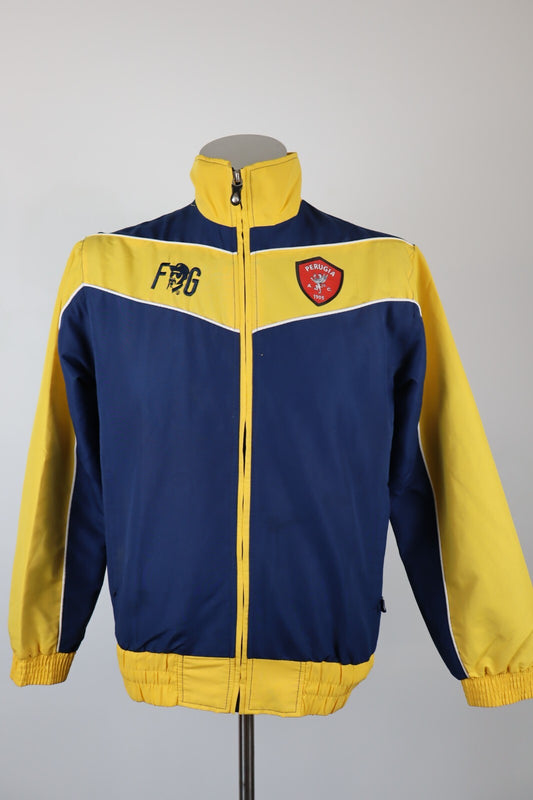 FRANKIE GARAGE PERUGIA GIACCA SPORT CALCIO UOMO Tg S MAN VINTAGE SOCCER JACKET