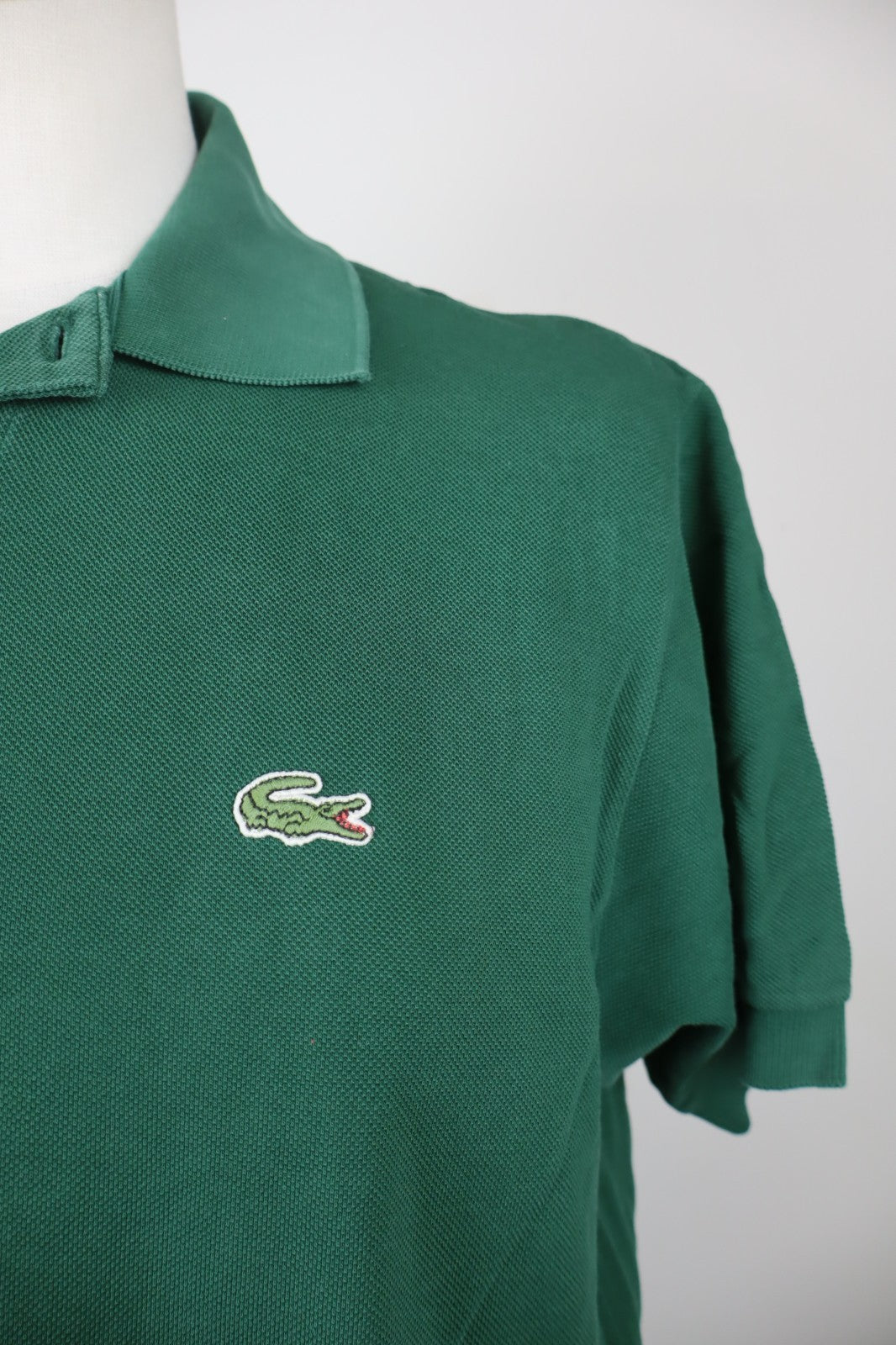 LACOSTE MAGLIA UOMO COTONE 4 MAN COTTON POLO SHIRT CASUAL VINTAGE LOGO VERDE