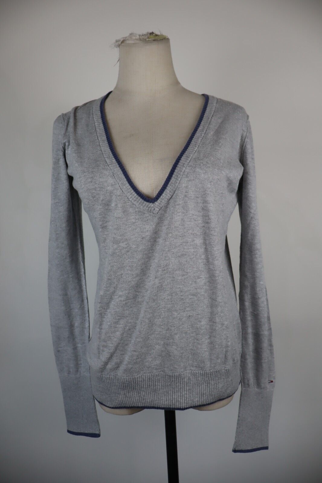 TOMMY HILFIGER DENIM MAGLIONE COTONE DONNA Tg. XL WOMAN CASUAL SWEATER COTTON