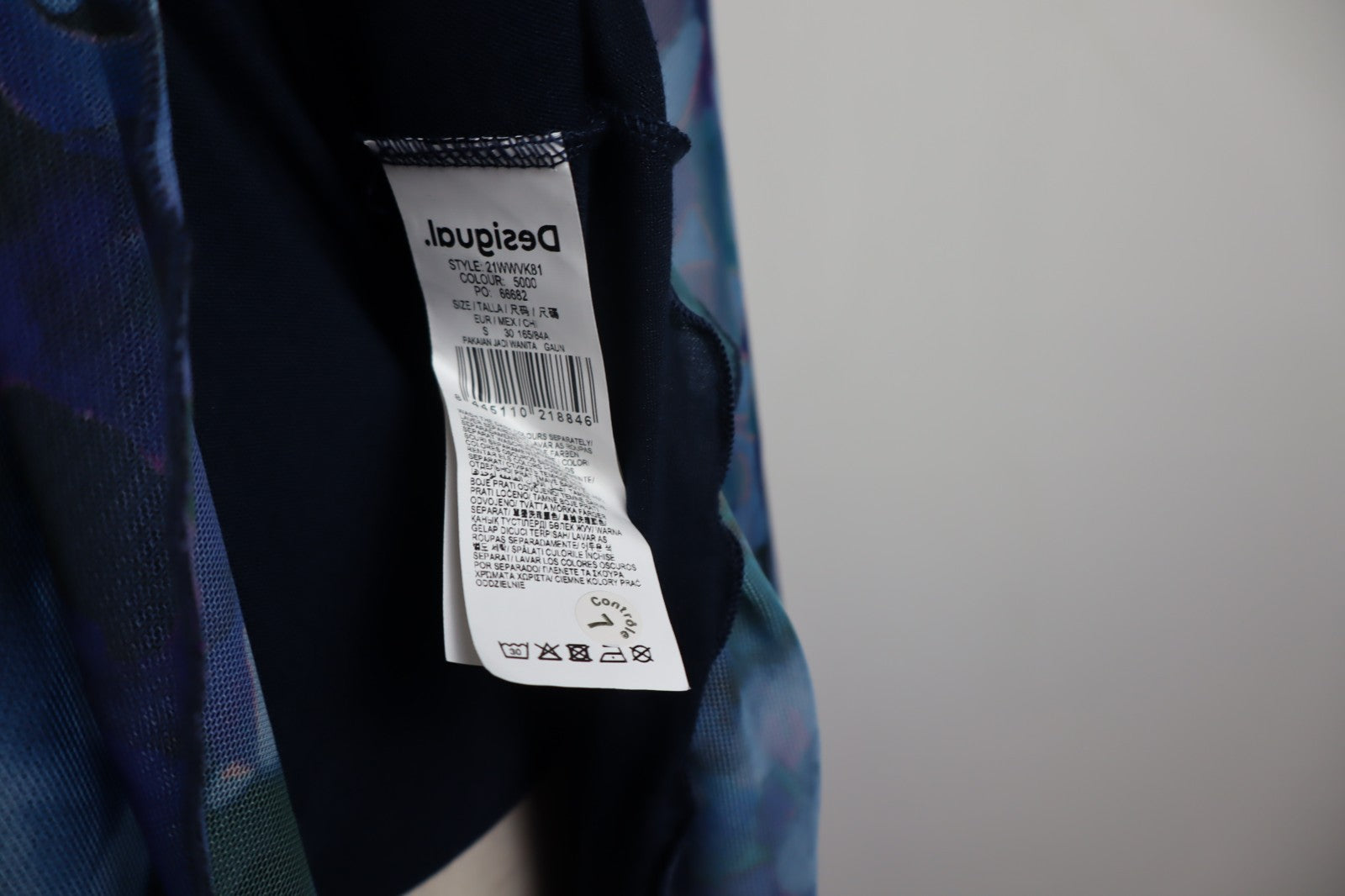 DESIGUAL VESTITO MANICA LUNGA DONNA TG S WOMAN CASUAL VINTAGE DRESS ABITO LOGO