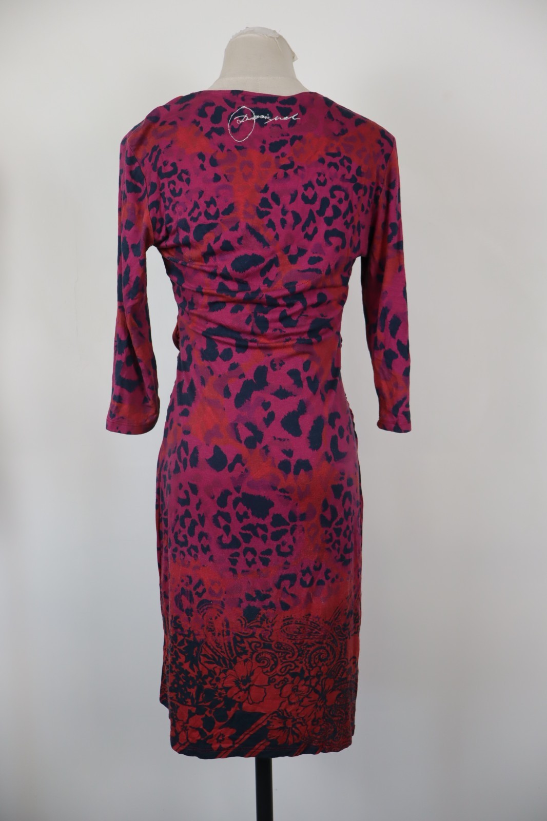 DESIGUAL VESTITO DONNA TG. M WOMAN CASUAL VINTAGE DRESS COTONE