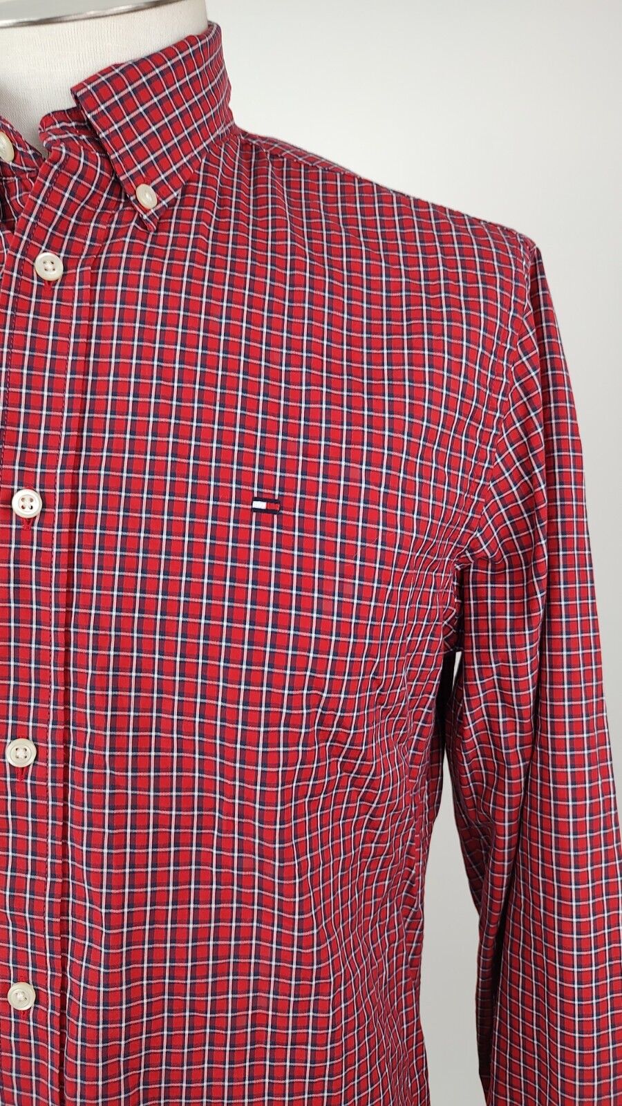 TOMMY HILFIGER CAMICIA UOMO COTONE TG. S MAN CASUAL VINTAGE SHIRT