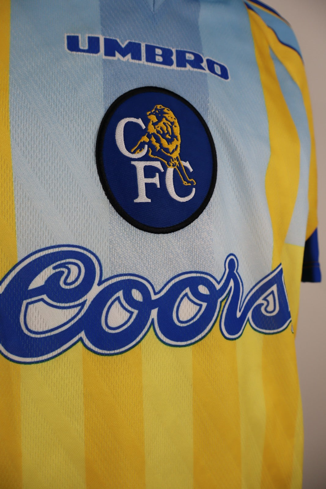 UMBRO CHELSEA MAGLIA SPORT CALCIO TRIKOT UOMO Tg L SOCCER JERSEY VINTAGE 96/97