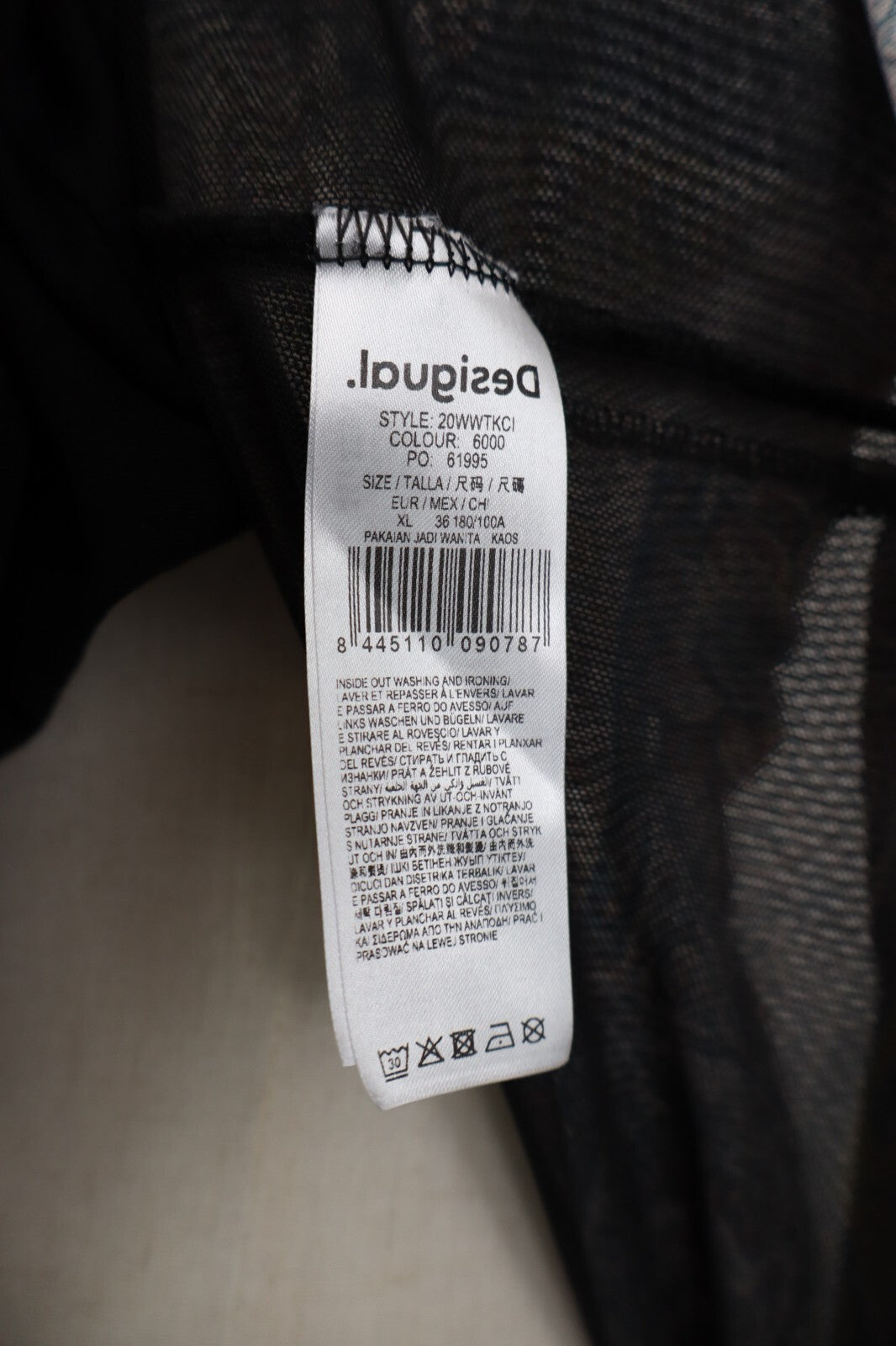 DESIGUAL MAGLIA DONNA TG. XL WOMAN T-SHIRT CASUAL VINTAGE