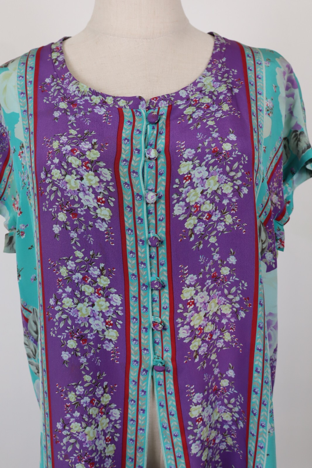 PIERRE CARDIN CAMICIA  DONNA TG. L WOMAN SHIRT CASUAL VINTAGE SETA