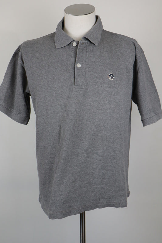 NORTH POLE POLO UOMO GRIGIA TG L MAN SHIRT CASUAL VINTAGE COTONE CLASSIC