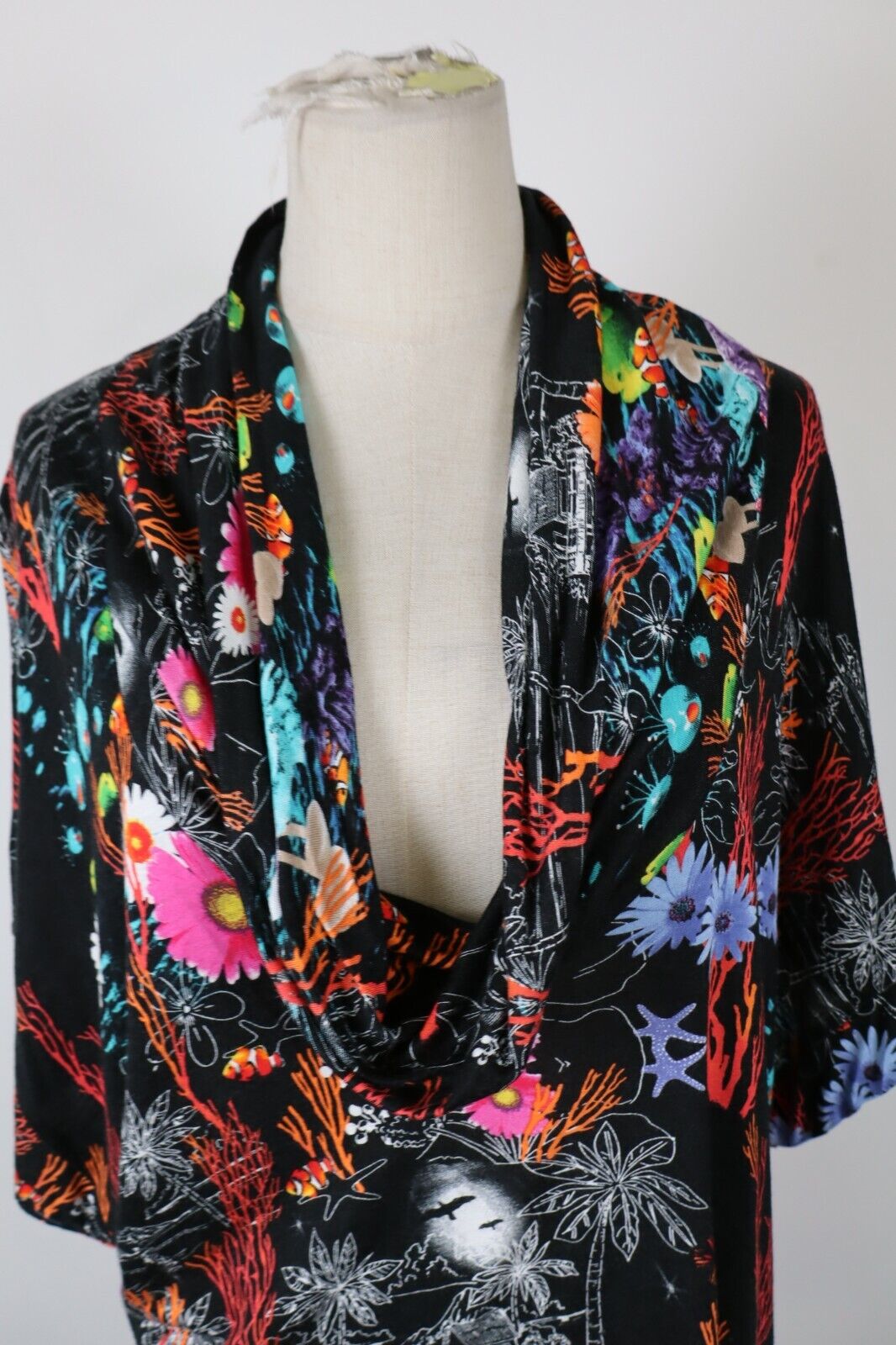 CUSTO BARCELONA VESTITO DONNA TG. S WOMAN CASUAL VINTAGE DRESS