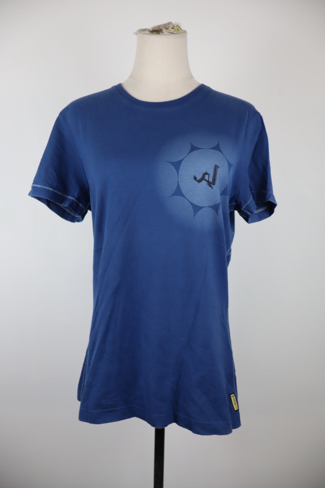 AJ ARMANI JEANS MAGLIA DONNA TG. XL WOMAN CASUAL VINTAGE T-SHIRT COTONE COTTON