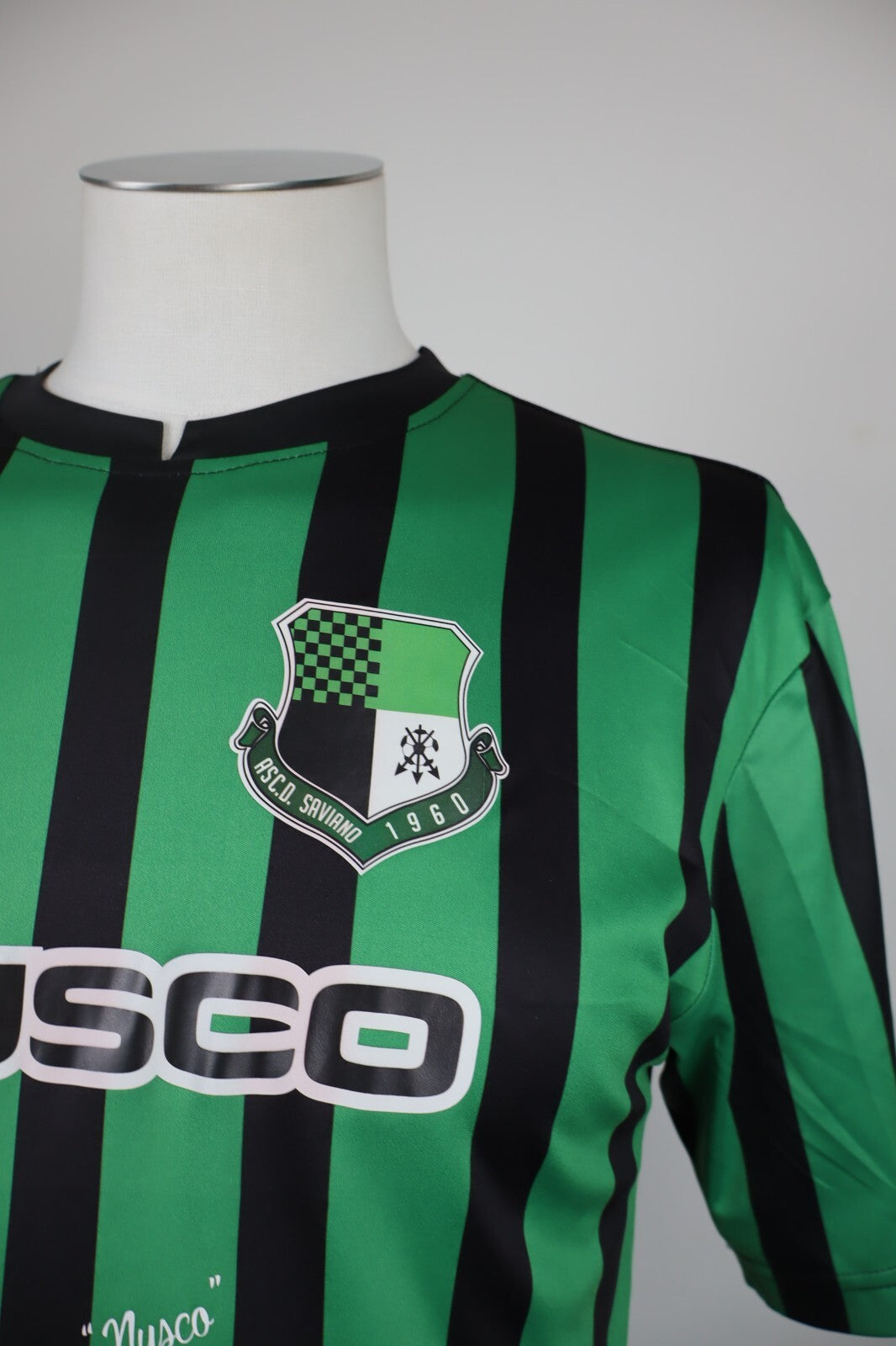 ET AC SAVIANO MAGLIA CALCIO UOMO Tg L SOCCER JERSEY VINTAGE SHIRT SPORT