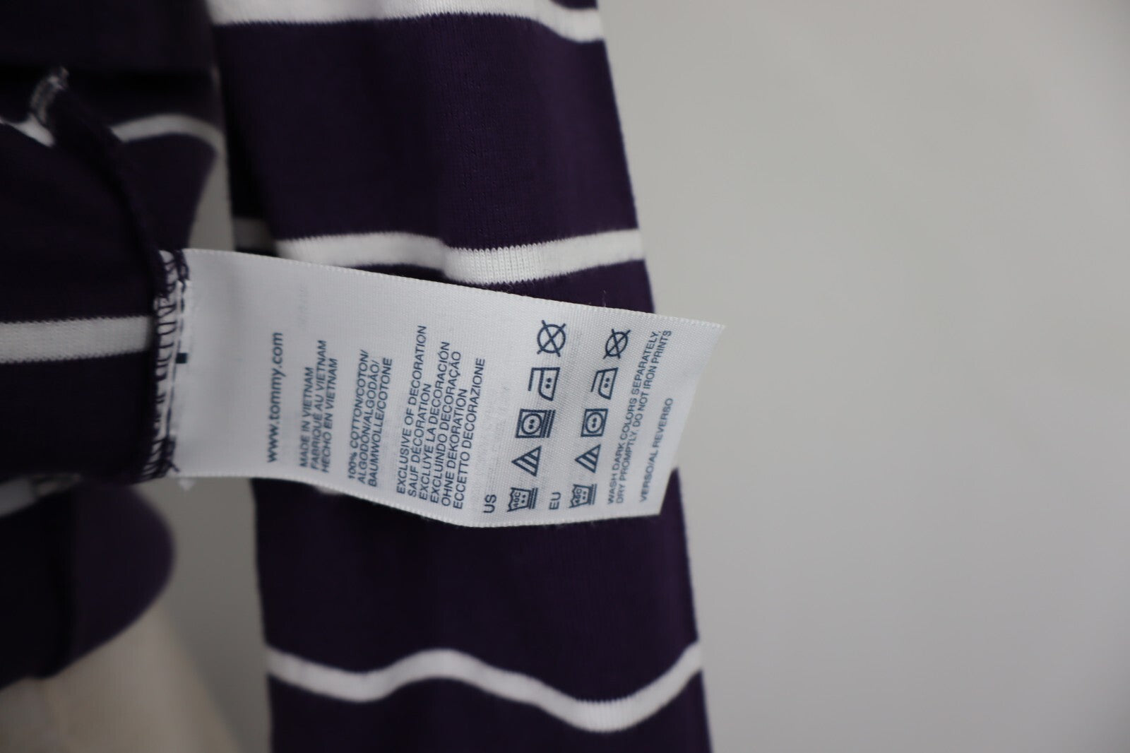 TOMMY HILFIGER MAGLIA COTONE DONNA TG. XS WOMAN CASUAL VINTAGE T-SHIRT