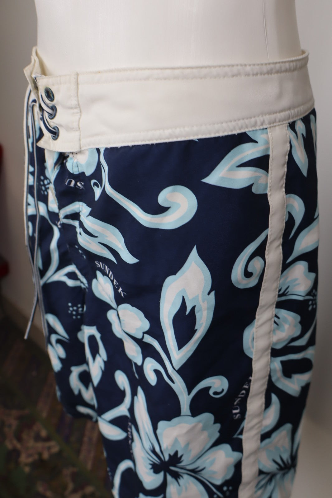 SUNDEK COSTUME PANTALONCINO MARE UOMO TG 31 MEN SWIMSUIT VINTAGE CASUAL