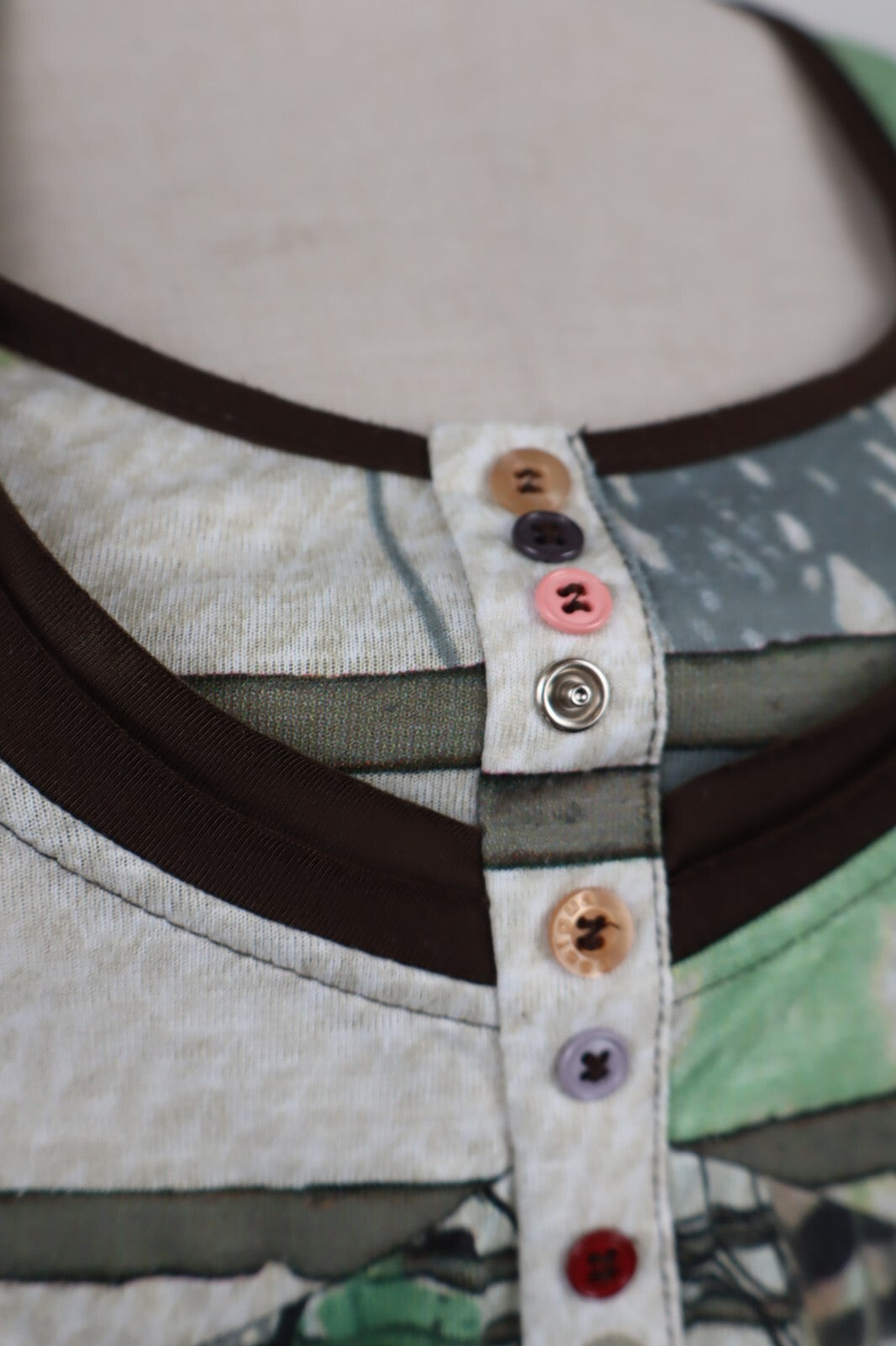 DESIGUAL VESTITO ABITO MEZZE MANICHE DONNA TG. S WOMAN CASUAL VINTAGE DRESS