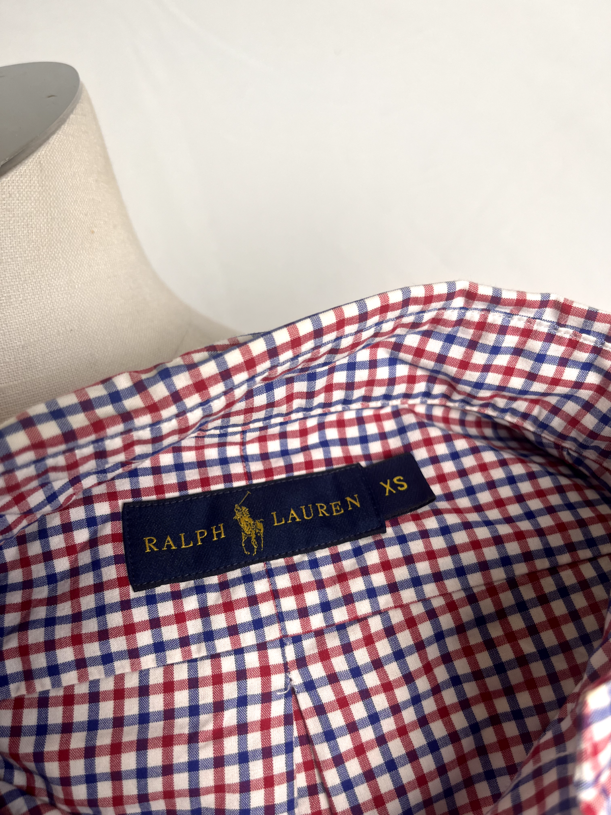 RALPH LAUREN CAMICIA UOMO COTONE TG. XS MAN CASUAL VINTAGE COTTON SHIRT