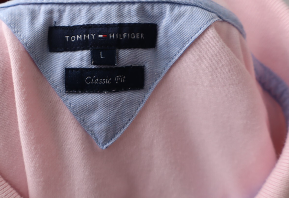 TOMMY HILFIGER POLO MAGLIA DONNA COTONE TG. L WOMAN COTTON SHIRT CASUAL VINTAGE