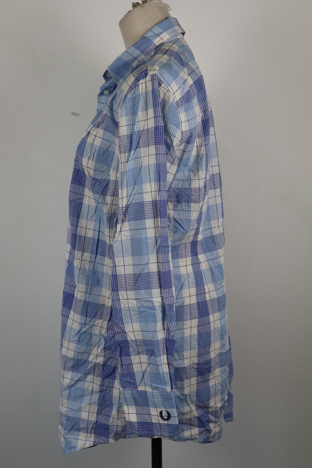 FRED PERRY CAMICIA COTONE DONNA TG. L WOMAN COTTON SHIRT CASUAL VINTAGE