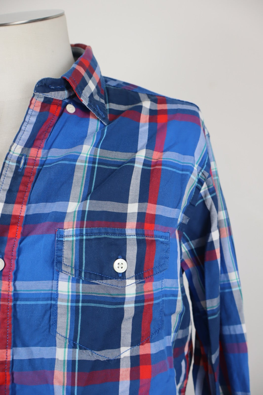 TOMMY HILFIGER CAMICIA MANICA LUNGA UOMO TG. M MAN CASUAL VINTAGE SHIRT COTONE