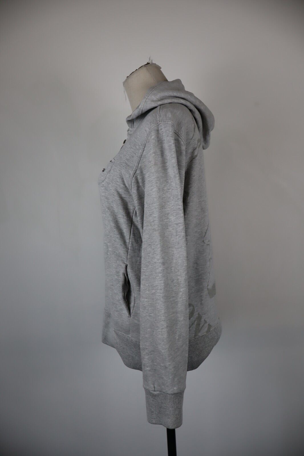 DIESEL FELPA CAPPUCCIO DONNA Tg L WOMEN CASUAL VINTAGE SPORT SWEATSHIRT