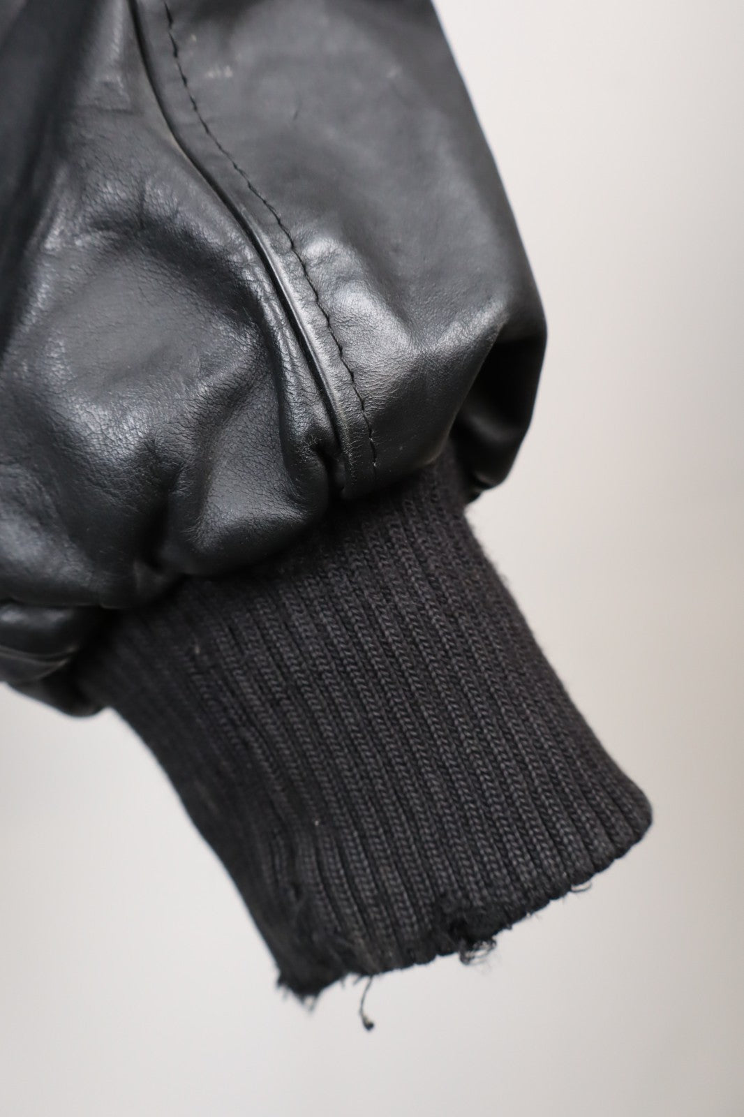 US FORCE GIUBBINO PELLE GIACCA UOMO Tg 56 MAN VINTAGE LEATHER JACKET IMBOTTITO