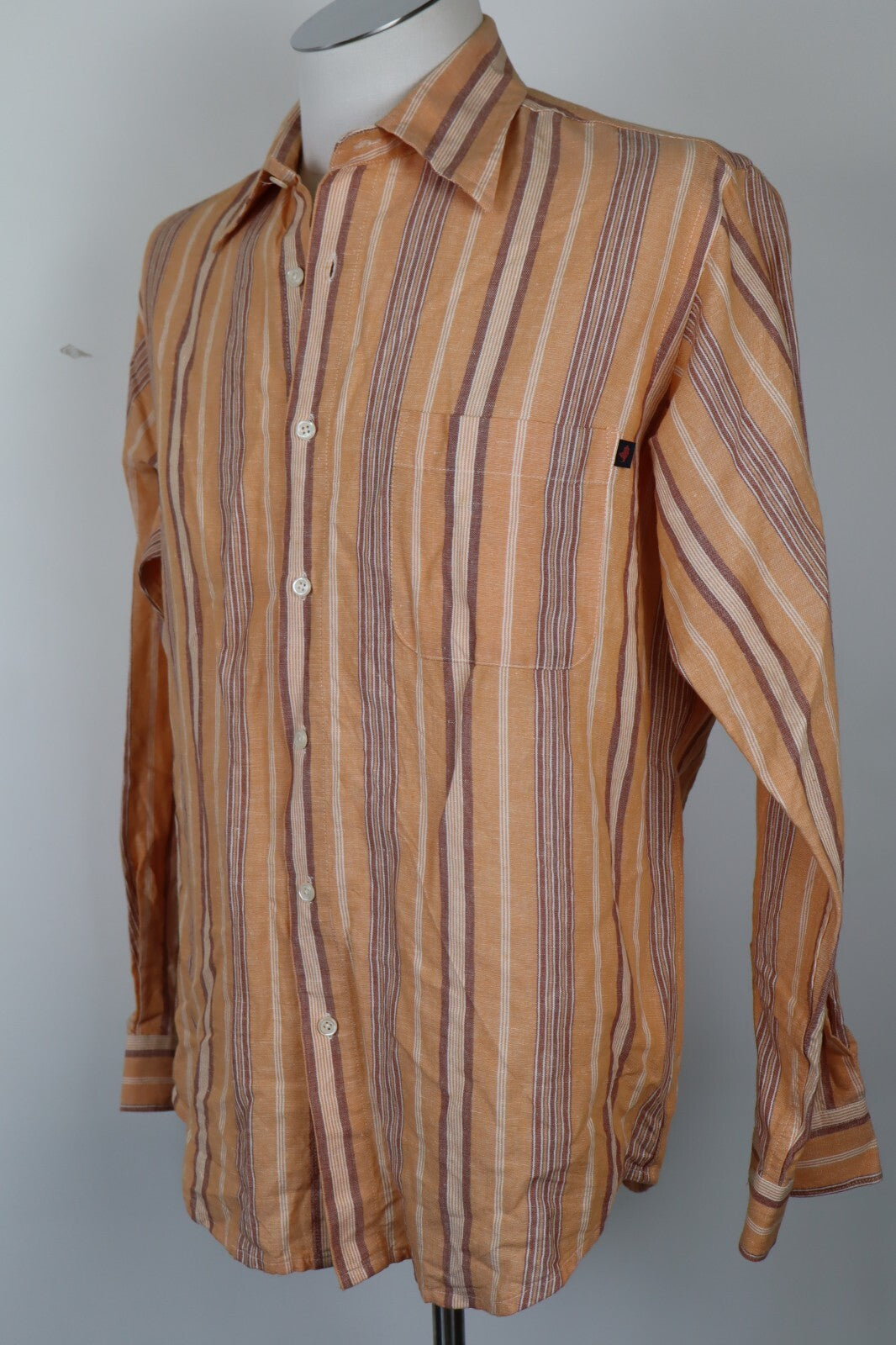 MARLBORO CLASSICS CAMICIA UOMO COTONE LINO TG. M MAN CASUAL VINTAGE SHIRT