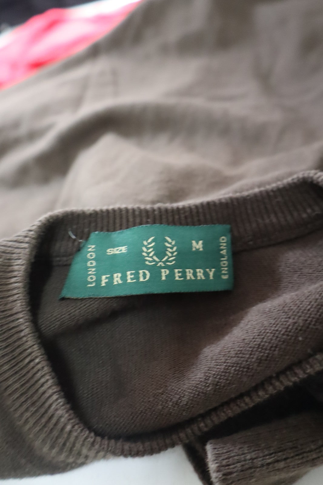 FRED PERRY MAGLIONE MAGLIA UOMO TG. M MAN SWEATER CASUAL VINTAGE COTONE COTTON