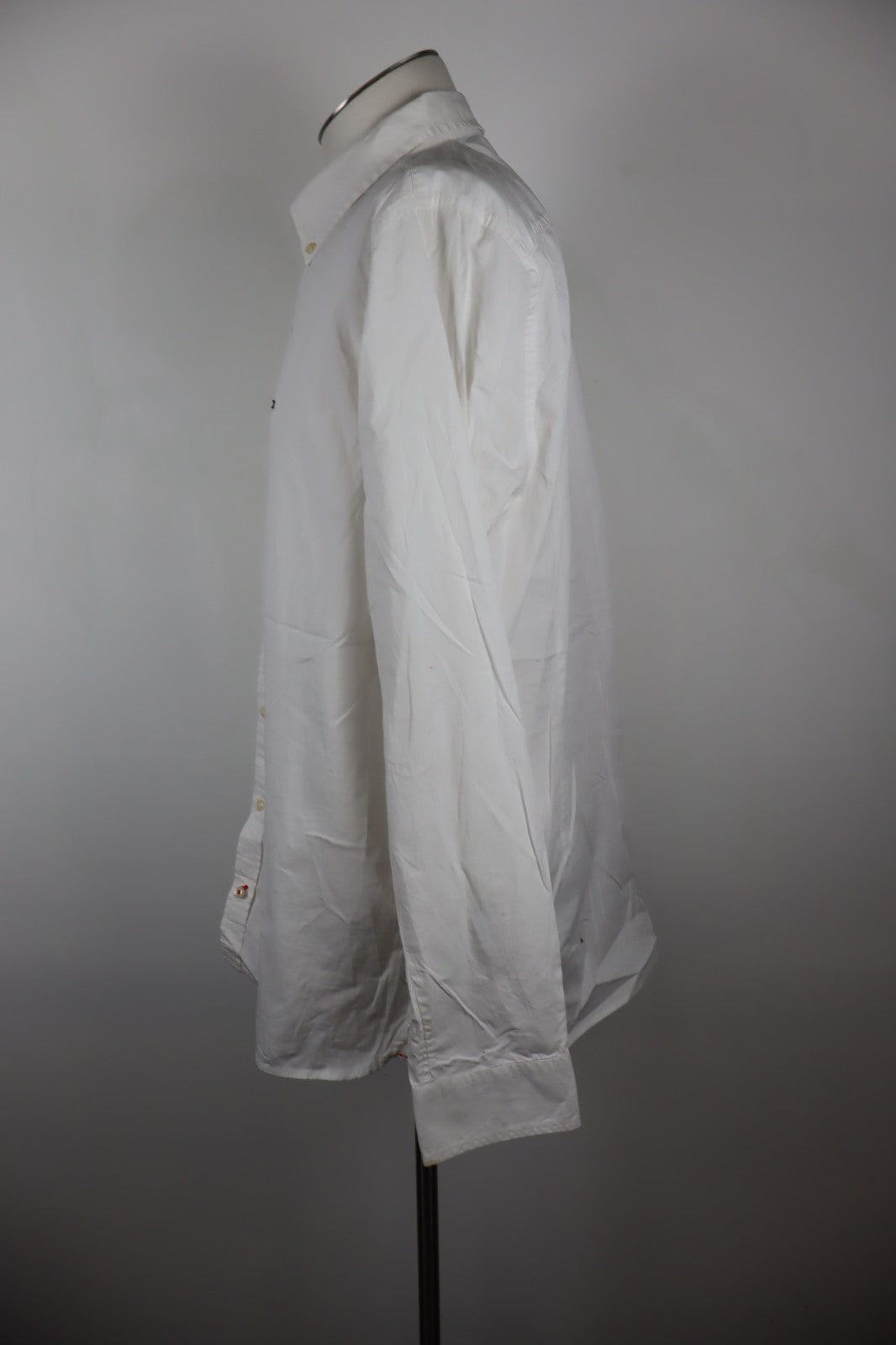 TOMMY HILFIGER CAMICIA UOMO COTONE TG. 2XL MAN CASUAL VINTAGE SHIRT MANICA LUNGA