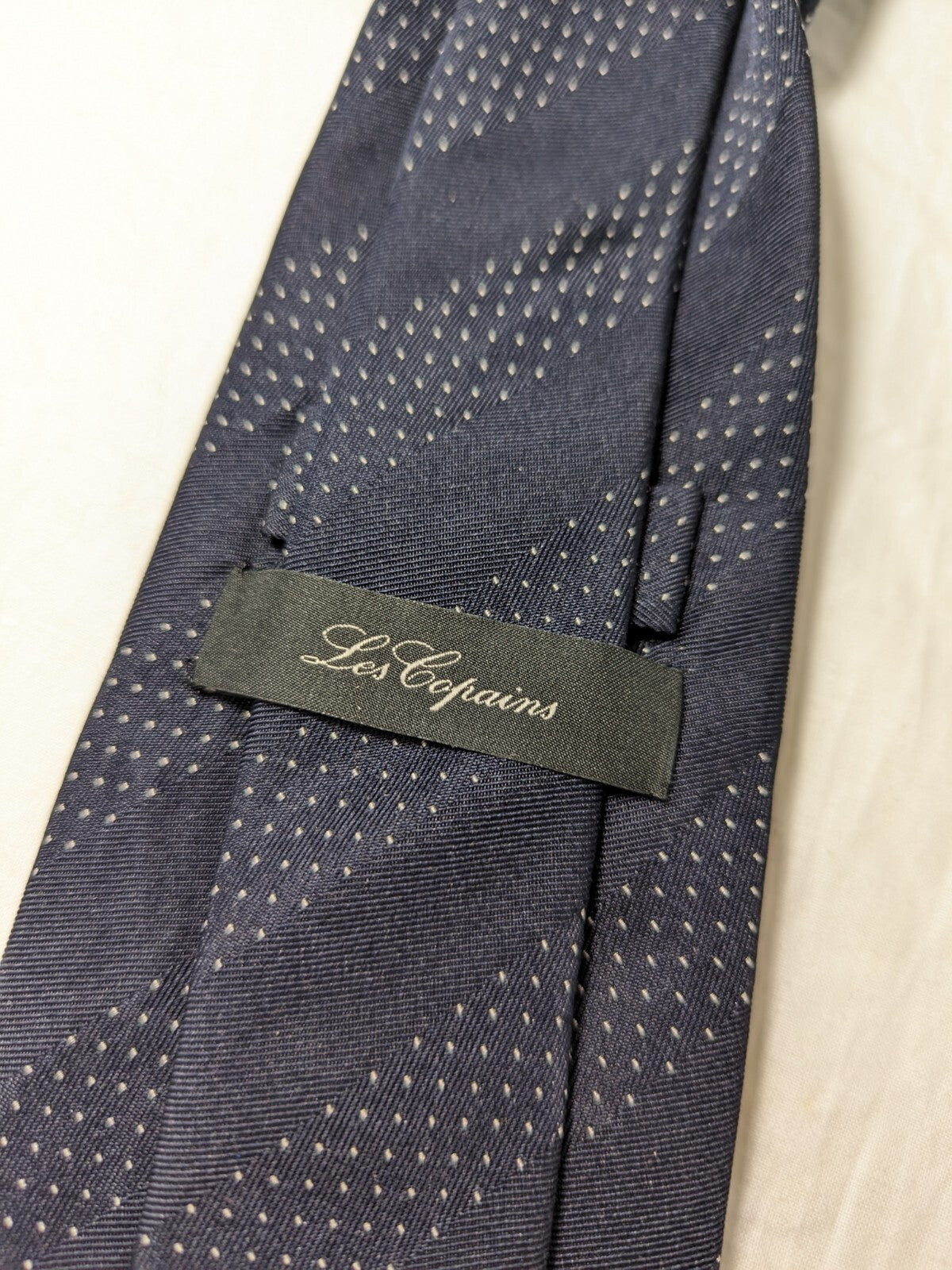 LES COPAINS 100% SILK TIE SETA CRAVATTA NECKTIE MADE IN ITALY