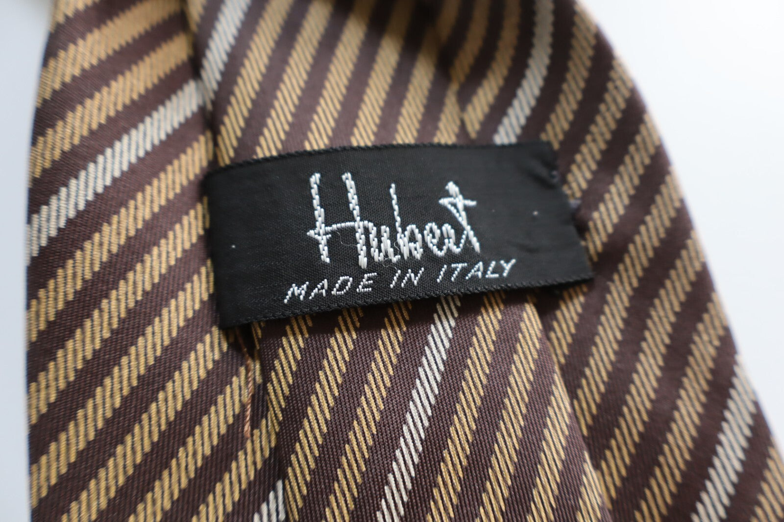 HUBERT MILANO 100% SILK TIE SETA CRAVATTA NECKTIE MADE IN ITALY CLASSIC