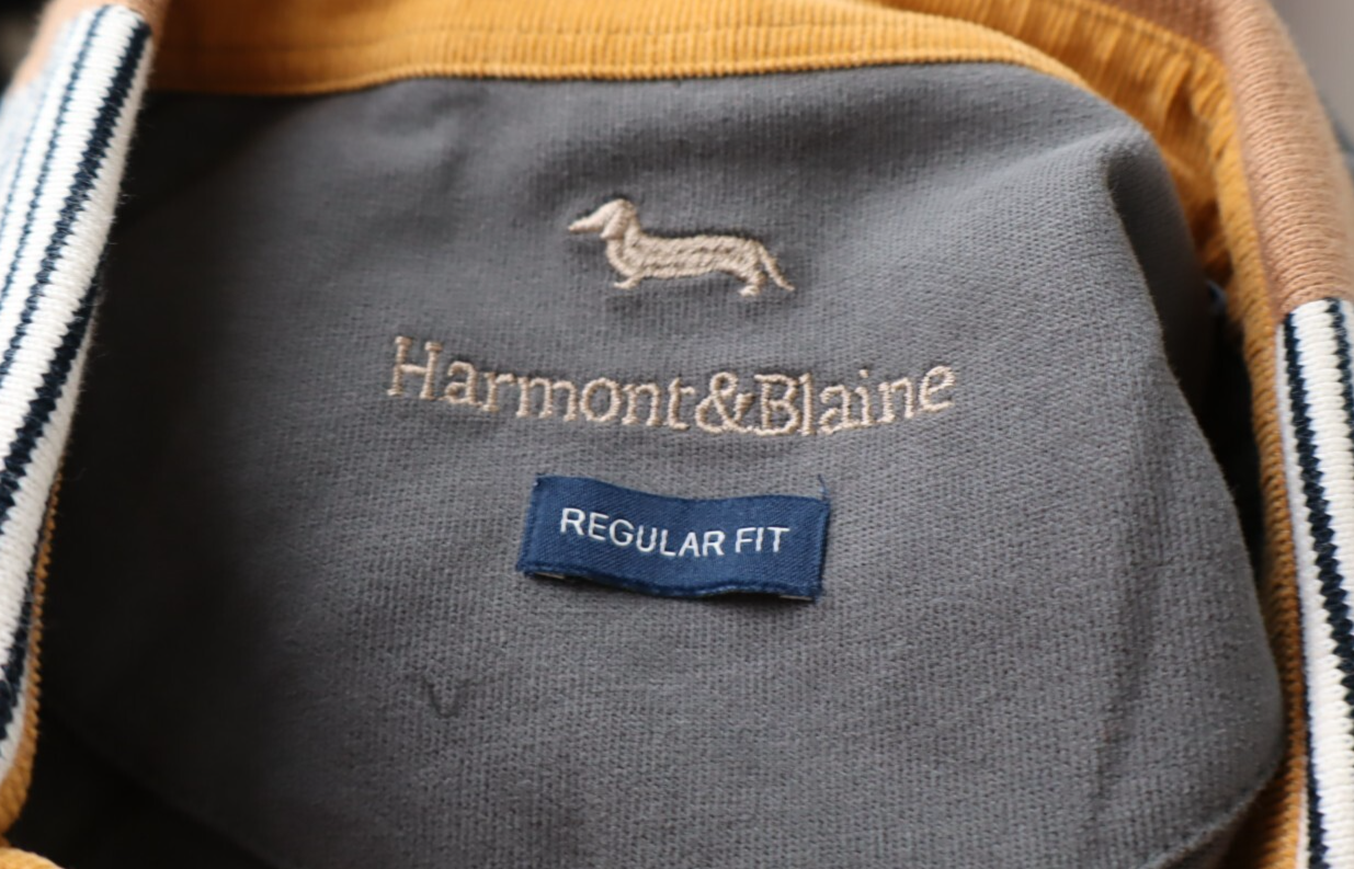 HARMONT & BLAINE POLO MAGLIA UOMO TG XS MAN T-SHIRT CASUAL VINTAGE COTONE COTTON