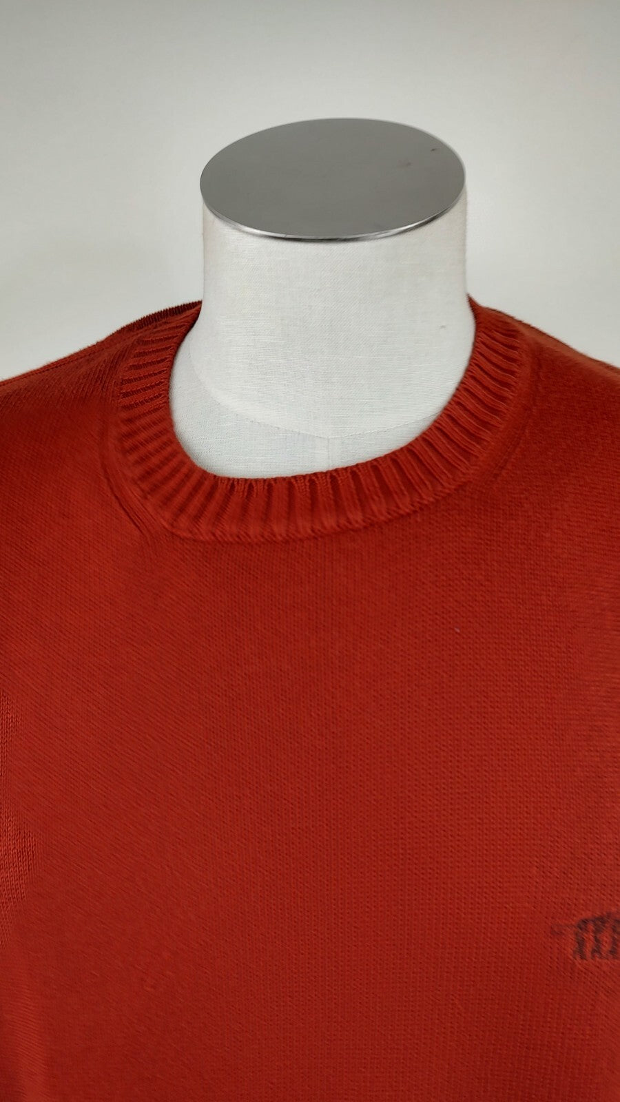 HENRY COTTON'S MAGLIONE SMANICATO COTONE VINTAGE UOMO Tg. XL SWEATER MAN CASUAL