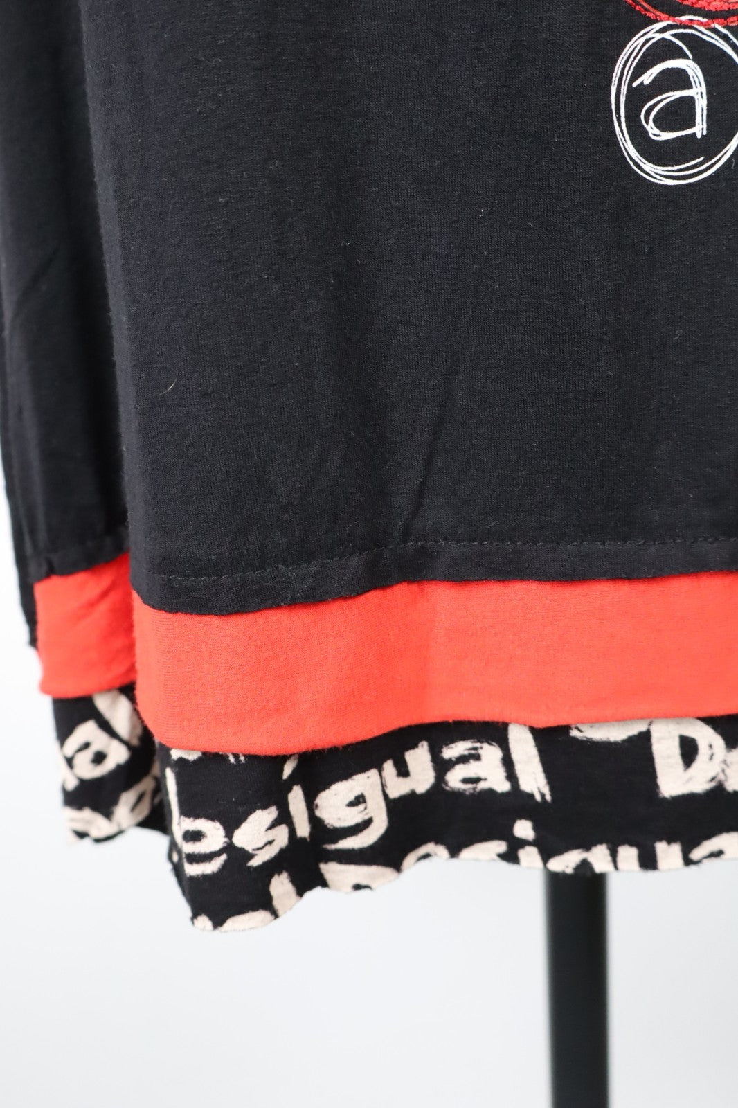 DESIGUAL  VESTITO ABITO DONNA TG.  XL SHORT WOMAN CASUAL VINTAGE DRESS