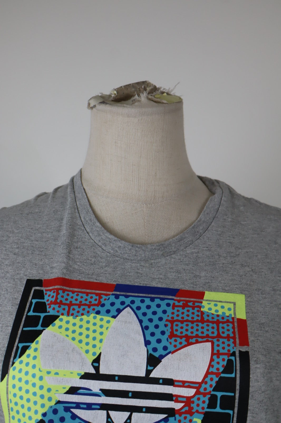 ADIDAS MAGLIA CANOTTA DONNA TG. XS WOMAN CASUAL VINTAGE T-SHIRT TOP COTONE