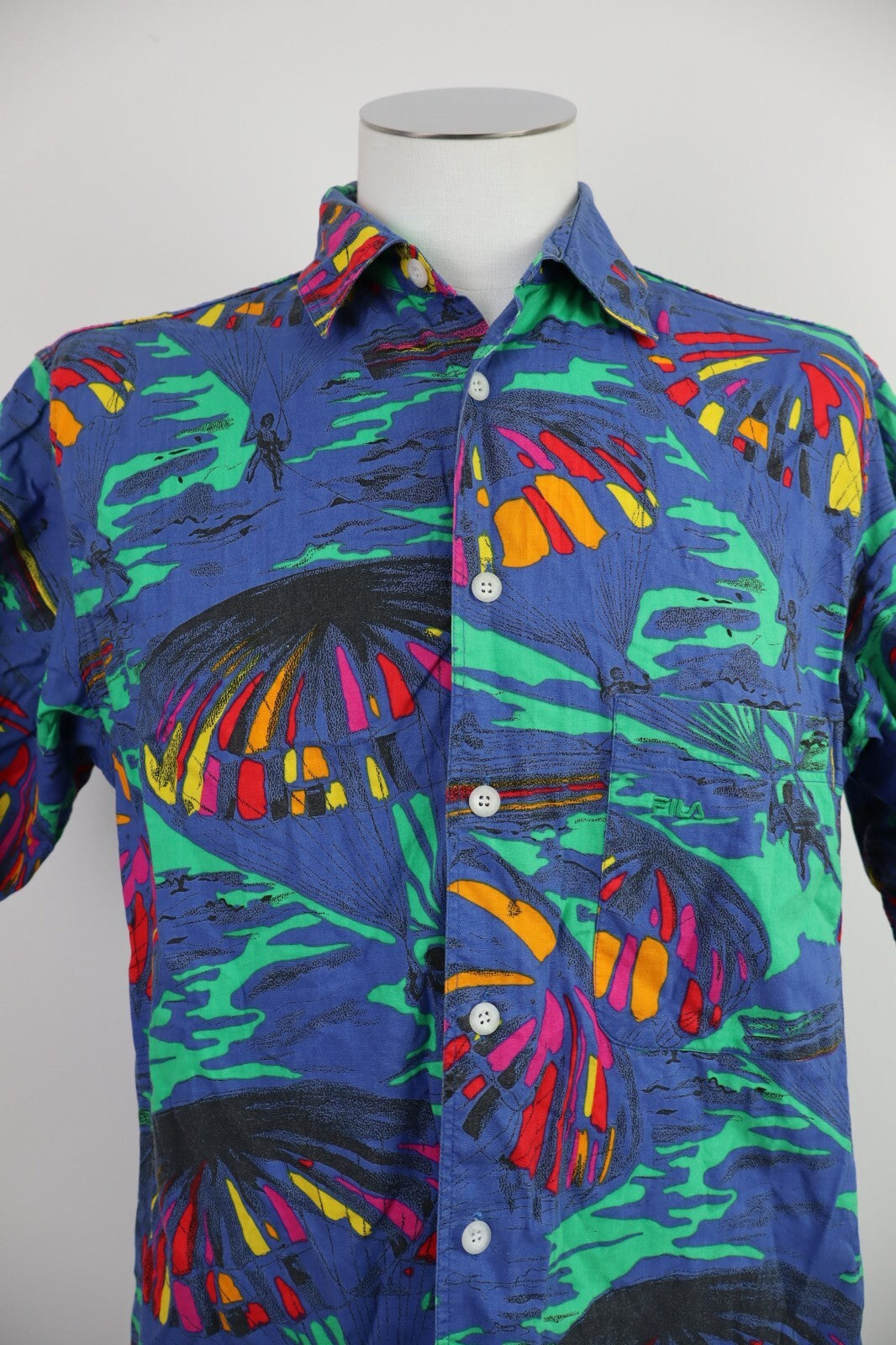 FILA CAMICIA UOMO TG 52 MAN SHIRT CASUAL VINTAGE COTONE COTTON