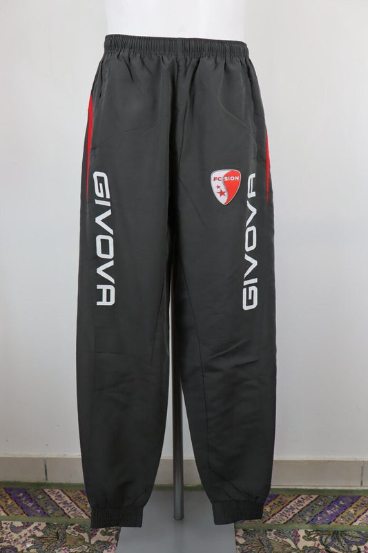 GIVOVA FC SION PANTALONE SPORT CALCIO UOMO TG L MAN SOCCER PANTS
